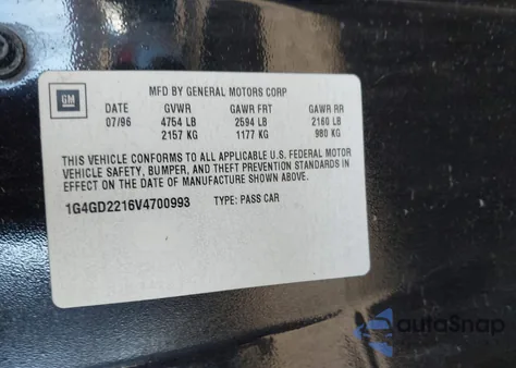 1997 Buick Riviera из США, поврежденный, VIN 1G4GD2216V4700993